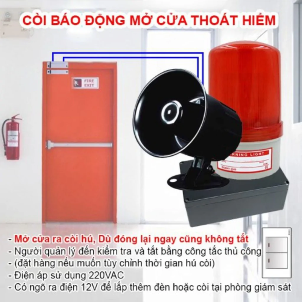Còi hú báo động cảnh báo mở cửa KA-AL09A