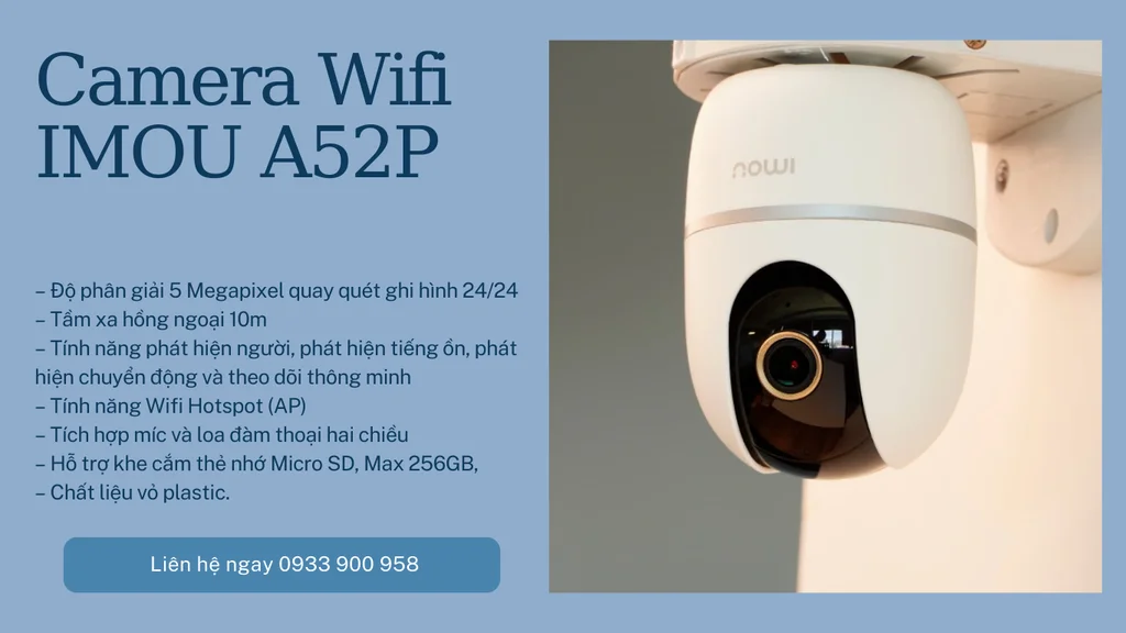 Camera Wifi 360 độ IMOU IPC-A52P (Ranger 2 5MP)