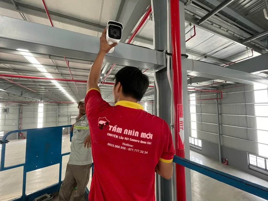 Lắp đặt camera tại nhà xưởng ở Biên Hòa