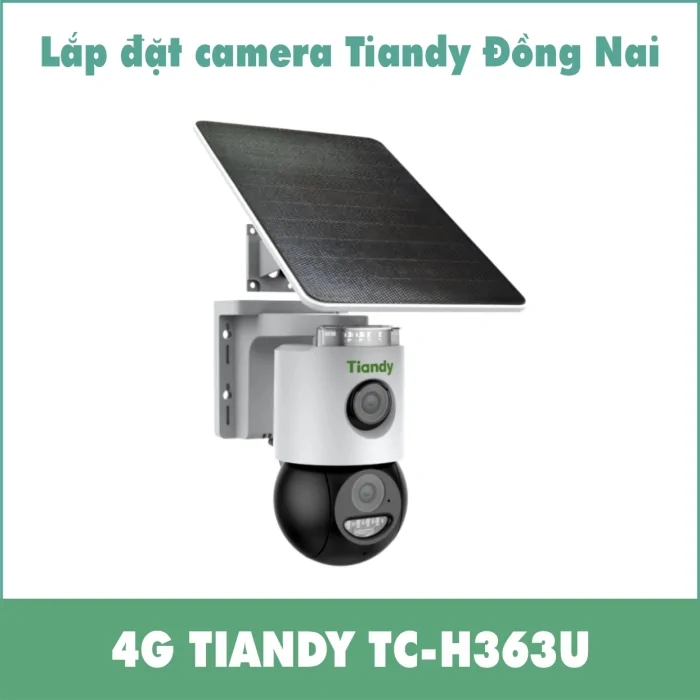 Camera 4G Tiandy TC-H363U – 2 Ống Kính 3MP, Color Maker | Lắp đặt tại Biên Hòa – Đồng Nai