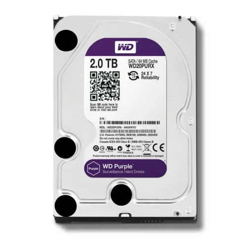 Ổ cứng HDD Western Digital Purple 2TB 3.5" Sata 3